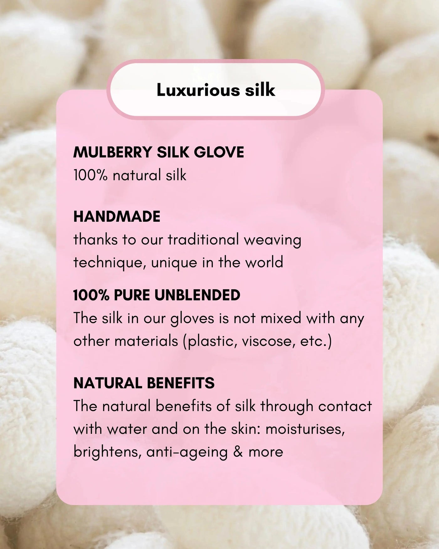 Organic exfoliating silk body glove My Store
